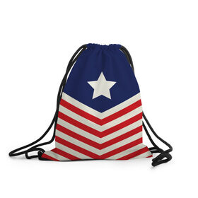 Рюкзак-мешок 3D с принтом USA flag в Тюмени, 100% полиэстер | плотность ткани — 200 г/м2, размер — 35 х 45 см; лямки — толстые шнурки, застежка на шнуровке, без карманов и подкладки | Тематика изображения на принте: 