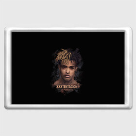 Магнит 45*70 с принтом XXXTentacion / Jahseh Onfroy в Тюмени, Пластик | Размер: 78*52 мм; Размер печати: 70*45 | Тематика изображения на принте: freex | tentacion | xxx | xxxtentacion | тентаньсьен | тентасьён | тентасьон