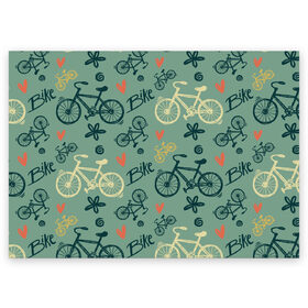 Поздравительная открытка с принтом Велосипед Текстура в Тюмени, 100% бумага | плотность бумаги 280 г/м2, матовая, на обратной стороне линовка и место для марки
 | Тематика изображения на принте: байк | велик | вело | велосипед | велосипеды | велоспорт | с велосипедом | спорт