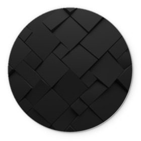 Коврик круглый с принтом Карбоновая абстракция в Тюмени, резина и полиэстер | круглая форма, изображение наносится на всю лицевую часть | cube | cubisme | коллаж | куб | кубизм | пабло | пикассо | сезанновский | синтетический