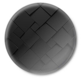 Значок с принтом Карбоновая абстракция в Тюмени,  металл | круглая форма, металлическая застежка в виде булавки | cube | cubisme | коллаж | куб | кубизм | пабло | пикассо | сезанновский | синтетический