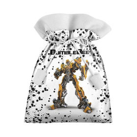 Подарочный 3D мешок с принтом Шмель в Тюмени, 100% полиэстер | Размер: 29*39 см | Тематика изображения на принте: bumblebee | бамблби | герой | камаро | прайм | трансформеры | фильм | шевроле
