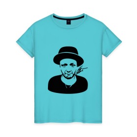 Женская футболка хлопок с принтом Агата Кристи в Тюмени, 100% хлопок | прямой крой, круглый вырез горловины, длина до линии бедер, слегка спущенное плечо | агата кристи | группа | самойлов