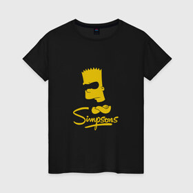 Женская футболка хлопок с принтом Simpsons в Тюмени, 100% хлопок | прямой крой, круглый вырез горловины, длина до линии бедер, слегка спущенное плечо | bart | cимпсоны | doh | family | homer | lisa | meh | school | simpsons | springfield | анимация | барт | гомер | желтый | комедия | лентяй | лиза | мардж | мульт | мультфильм | мэгги | отец | пончик | ребенок | родители | семья | сериал