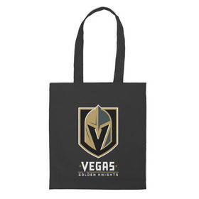 Сумка 3D повседневная с принтом Vegas Golden Knights в Тюмени, 100% полиэстер | Плотность: 200 г/м2; Размер: 34×35 см; Высота лямок: 30 см | 