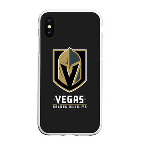 Чехол для iPhone XS Max матовый с принтом Vegas Golden Knights в Тюмени, Силикон | Область печати: задняя сторона чехла, без боковых панелей | 