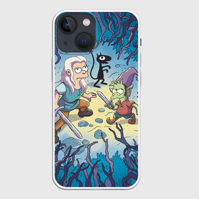 Чехол для iPhone 13 mini с принтом Disenchantment в Тюмени,  |  | bean | disenchantment | elfo | futurama | mattgroening | netflix | princess | simpsons | бин | люси | мэтгроунинг | разочарование | симпсоны | элфо