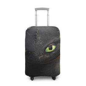 Чехол для чемодана 3D с принтом как приручить дракона в Тюмени, 86% полиэфир, 14% спандекс | двустороннее нанесение принта, прорези для ручек и колес | how to train your dragon | беззубик | дракон | как приручить дракона | ночная фурия