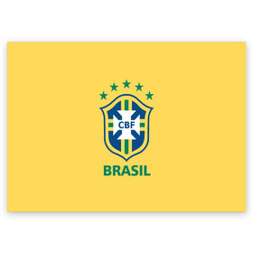 Поздравительная открытка с принтом Сборная Бразилии в Тюмени, 100% бумага | плотность бумаги 280 г/м2, матовая, на обратной стороне линовка и место для марки
 | сборная бразилии | футбол