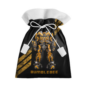 Подарочный 3D мешок с принтом Шмель в Тюмени, 100% полиэстер | Размер: 29*39 см | Тематика изображения на принте: bumblebee | бамблби | герой | камаро | прайм | трансформеры | фильм | шевроле