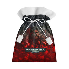 Подарочный 3D мешок с принтом Warhammer 40000: Dawn Of War в Тюмени, 100% полиэстер | Размер: 29*39 см | relic entertainment | warhammer 40000: dawn of war | черепа