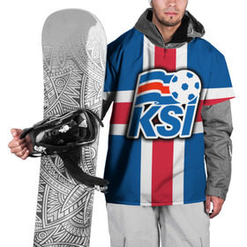 Накидка на куртку 3D с принтом Сборная Исландии флаг в Тюмени, 100% полиэстер |  | Тематика изображения на принте: 