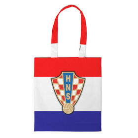 Сумка 3D повседневная с принтом Сборная Хорватии флаг в Тюмени, 100% полиэстер | Плотность: 200 г/м2; Размер: 34×35 см; Высота лямок: 30 см | европы | хорватия | чемпионат мира | чм