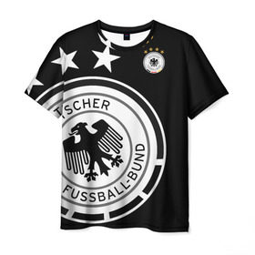 Мужская футболка 3D с принтом Сборная Германии Exclusive в Тюмени, 100% полиэфир | прямой крой, круглый вырез горловины, длина до линии бедер | германия | европы | мира | сборная | футбол | чемпионат | чм