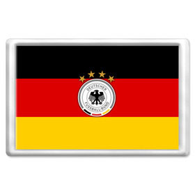 Магнит 45*70 с принтом Сборная Германии флаг в Тюмени, Пластик | Размер: 78*52 мм; Размер печати: 70*45 | Тематика изображения на принте: германия | европы | мира | чемпионат | чм