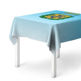 Скатерть 3D с принтом Сборная Аргентина в Тюмени, 100% полиэстер (ткань не мнется и не растягивается) | Размер: 150*150 см | сборная аргентина | футбол. | чемпионат мира