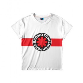 Детская футболка 3D с принтом Red Hot Chili Peppers в Тюмени, 100% гипоаллергенный полиэфир | прямой крой, круглый вырез горловины, длина до линии бедер, чуть спущенное плечо, ткань немного тянется | 