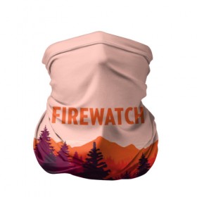 Бандана-труба 3D с принтом FIREWATCH в Тюмени, 100% полиэстер, ткань с особыми свойствами — Activecool | плотность 150‒180 г/м2; хорошо тянется, но сохраняет форму | art | campo santo | firewatch | game | горы | закат | игра | лес | пейзаж | пожарный дозор | солнце | холмы