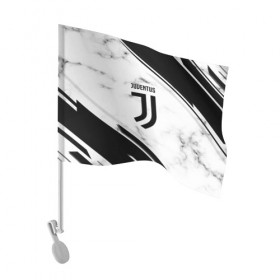 Флаг для автомобиля с принтом Juventus 2018 в Тюмени, 100% полиэстер | Размер: 30*21 см | football | soccer | ювентус