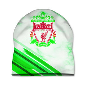 Шапка 3D с принтом Liverpool 2018 в Тюмени, 100% полиэстер | универсальный размер, печать по всей поверхности изделия | football | soccer | ливерпуль