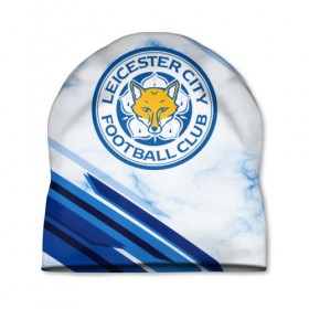 Шапка 3D с принтом Leicester city 2018 в Тюмени, 100% полиэстер | универсальный размер, печать по всей поверхности изделия | football | soccer