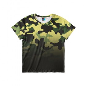 Детская футболка 3D с принтом Camouflage - Series 3 в Тюмени, 100% гипоаллергенный полиэфир | прямой крой, круглый вырез горловины, длина до линии бедер, чуть спущенное плечо, ткань немного тянется | Тематика изображения на принте: 