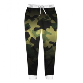 Женские брюки 3D с принтом Camouflage - Series 3 (Shorts,Pants) в Тюмени, полиэстер 100% | прямой крой, два кармана без застежек по бокам, с мягкой трикотажной резинкой на поясе и по низу штанин. В поясе для дополнительного комфорта — широкие завязки | Тематика изображения на принте: 0x000000123 | camo | green | зелёный | камуфляж | спорт