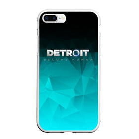 Чехол для iPhone 7Plus/8 Plus матовый с принтом DETROIT BECOME HUMAN в Тюмени, Силикон | Область печати: задняя сторона чехла, без боковых панелей | connor | cyberlife | detroit become human | deviant | kara | markus | ps4 | rk800 |  detroit: become human | детроит | детроит: стать человеком | игры | кара | коннор | конор | кэра | маркус | пиратs | эксклюзив