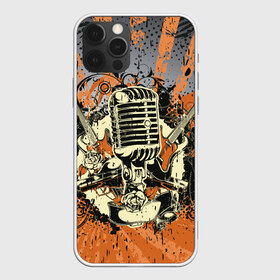 Чехол для iPhone 12 Pro Max с принтом Microphone в Тюмени, Силикон |  | art | grunge | guitar | line | microphone | pattern | абстракция | арт | гитара | гранж | линии | микрофон | узор