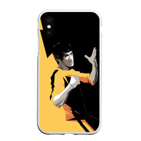 Чехол для iPhone XS Max матовый с принтом Bruce Lee в Тюмени, Силикон | Область печати: задняя сторона чехла, без боковых панелей | Тематика изображения на принте: bruce lee | актер | боец | воин | звезда | карате