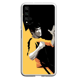 Чехол для Honor 20 с принтом Bruce Lee в Тюмени, Силикон | Область печати: задняя сторона чехла, без боковых панелей | Тематика изображения на принте: bruce lee | актер | боец | воин | звезда | карате