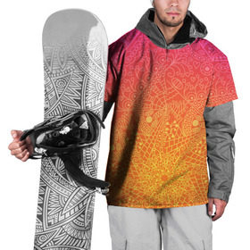 Накидка на куртку 3D с принтом Солнечные мандалы в Тюмени, 100% полиэстер |  | 