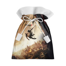 Подарочный 3D мешок с принтом Dying Light 2 в Тюмени, 100% полиэстер | Размер: 29*39 см | Тематика изображения на принте: dying | game | horror | light | апокалипсис | зомби | игра | мертвецы | монстр | паркур | ужас | хоррор