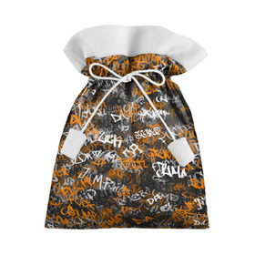 Подарочный 3D мешок с принтом Jump da f#ck up! в Тюмени, 100% полиэстер | Размер: 29*39 см | Тематика изображения на принте: slipknot | soulfly | u rban | белый | графити | граффити | камуфляж | надпись | оранжевый | черный