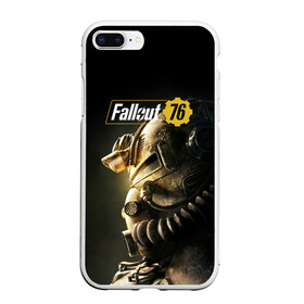 Чехол для iPhone 7Plus/8 Plus матовый с принтом FALLOUT 76 ФОЛЛАУТ 76 в Тюмени, Силикон | Область печати: задняя сторона чехла, без боковых панелей | fallout | fallout 76 | future | rpg | valt tec | war | wasteland | будущее | война | костюм | постапокалипсис | рпг | фалаут | фолаут | фоллаут | фолыч | ядерная пустошь