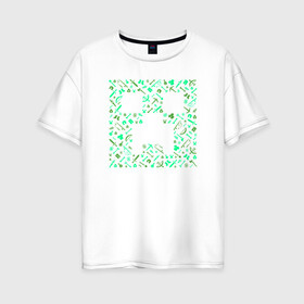 Женская футболка хлопок Oversize с принтом Minecraft (New collection 2018) в Тюмени, 100% хлопок | свободный крой, круглый ворот, спущенный рукав, длина до линии бедер
 | 0x000000123 | minecraft | майнкрафт