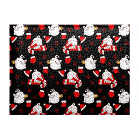 Обложка для студенческого билета с принтом Molang Новогодний Паттерн в Тюмени, натуральная кожа | Размер: 11*8 см; Печать на всей внешней стороне | kawaii | аниме | зайчик | зая | каваи | кролик | мимими | моланг | нг | новый год | рождество | снежинка