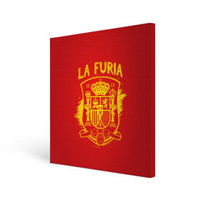 Холст квадратный с принтом Сборная Испании в Тюмени, 100% ПВХ |  | la furia | lafuria | roja | spain | team | диего | иньеста | испания | коста | красная | сильва | форма | фурия | чемпионат мира. футбол