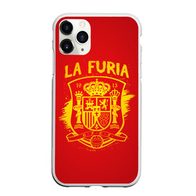 Чехол для iPhone 11 Pro матовый с принтом Сборная Испании в Тюмени, Силикон |  | la furia | lafuria | roja | spain | team | диего | иньеста | испания | коста | красная | сильва | форма | фурия | чемпионат мира. футбол
