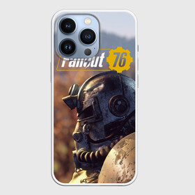 Чехол для iPhone 13 Pro с принтом Fallout 76 в Тюмени,  |  | Тематика изображения на принте: fallout | fallout 76 | future | rpg | valt tec | war | wasteland | будущее | война | костюм | постапокалипсис | рпг | фалаут | фолаут | фоллаут | фолыч | ядерная пустошь