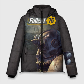 Мужская зимняя куртка 3D с принтом Fallout 76 в Тюмени, верх — 100% полиэстер; подкладка — 100% полиэстер; утеплитель — 100% полиэстер | длина ниже бедра, свободный силуэт Оверсайз. Есть воротник-стойка, отстегивающийся капюшон и ветрозащитная планка. 

Боковые карманы с листочкой на кнопках и внутренний карман на молнии. | fallout | fallout 76 | future | rpg | valt tec | war | wasteland | будущее | война | костюм | постапокалипсис | рпг | фалаут | фолаут | фоллаут | фолыч | ядерная пустошь