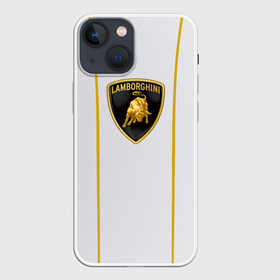 Чехол для iPhone 13 mini с принтом LAMBORGHINI. в Тюмени,  |  | Тематика изображения на принте: auto | lamborghini | sport | авто | автомобиль | автомобильные | бренд | ламборджини | лого | логотип | марка | спорт