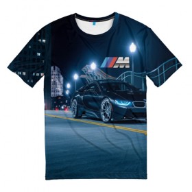 Мужская футболка 3D с принтом BMW AUTO SPORT в Тюмени, 100% полиэфир | прямой крой, круглый вырез горловины, длина до линии бедер | Тематика изображения на принте: amg | bmw | bmw performance | m | motorsport | sport | авто | автомобиль | автомобильные | бмв | бренд | марка | моторспорт | спорт | фон