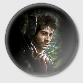 Значок с принтом Far Cry 3 в Тюмени,  металл | круглая форма, металлическая застежка в виде булавки | 3d | action | fire | rpg | truck | огонь | оружия | открытый  мир | пистолет | фар край