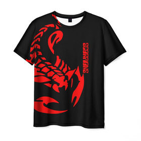 Мужская футболка 3D с принтом Scorpions в Тюмени, 100% полиэфир | прямой крой, круглый вырез горловины, длина до линии бедер | scorpions | группа | скорпионс | хард | хардрок