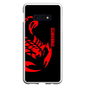Чехол для Samsung S10E с принтом Scorpions в Тюмени, Силикон | Область печати: задняя сторона чехла, без боковых панелей | scorpions | группа | скорпионс | хард | хардрок