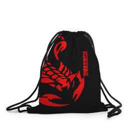 Рюкзак-мешок 3D с принтом Scorpions в Тюмени, 100% полиэстер | плотность ткани — 200 г/м2, размер — 35 х 45 см; лямки — толстые шнурки, застежка на шнуровке, без карманов и подкладки | scorpions | группа | скорпионс | хард | хардрок