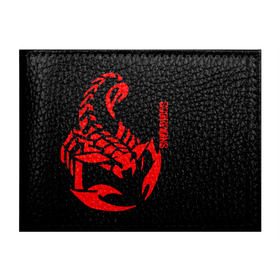 Обложка для студенческого билета с принтом Scorpions в Тюмени, натуральная кожа | Размер: 11*8 см; Печать на всей внешней стороне | scorpions | группа | скорпионс | хард | хардрок