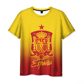 Мужская футболка 3D с принтом Сборная Испании в Тюмени, 100% полиэфир | прямой крой, круглый вырез горловины, длина до линии бедер | la furia | lafuria | roja | spain | team | игровая форма | испания | красная ярость | фурия | футбол | чемпионат мира