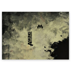 Поздравительная открытка с принтом Asking Alexandria в Тюмени, 100% бумага | плотность бумаги 280 г/м2, матовая, на обратной стороне линовка и место для марки
 | aa | alexandria | asking | аа | александрия | аликсандрия | аскен | аскенг | аскин | аскинг | бен брюс | группа | дэнни уорсноп | метал | музыка | пост | рок | хэви | электроникор